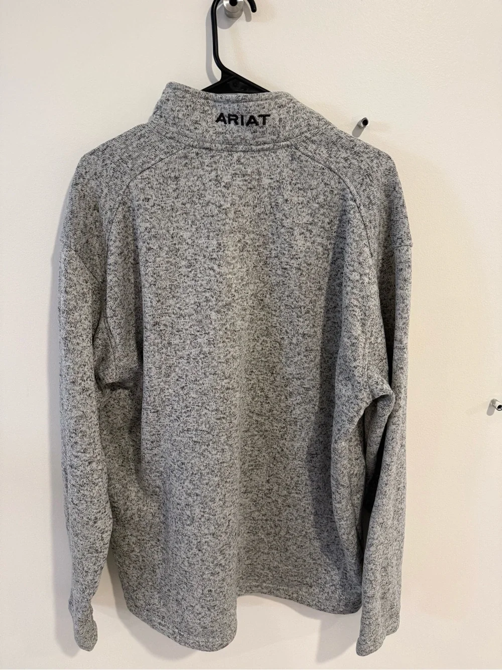 Ariat Men's Grey Heather Quarter-Zip Pullover